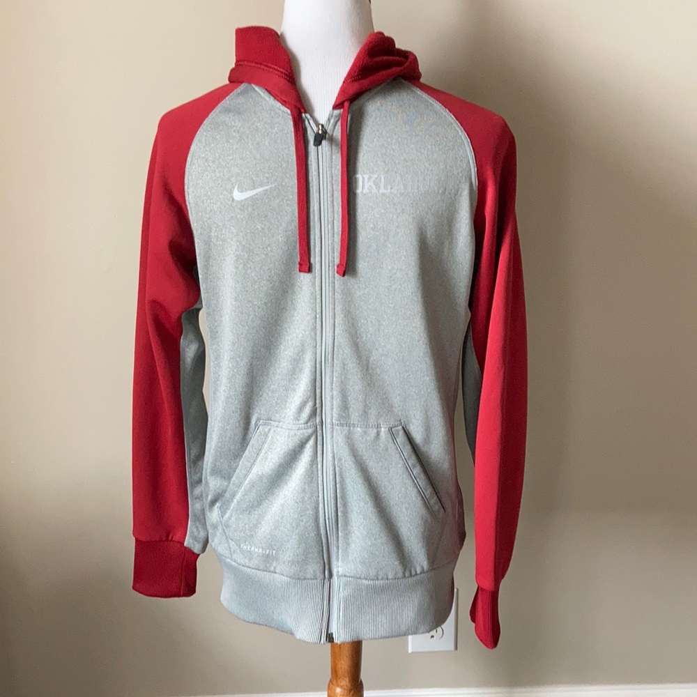 Nike Oklahoma zip up therma fit hoodie